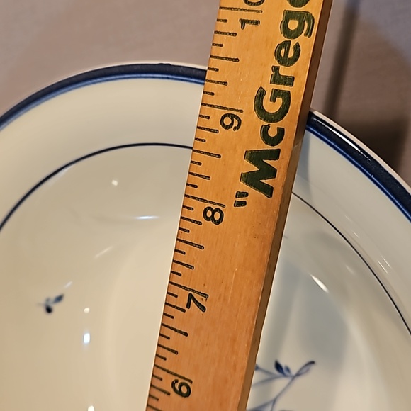 NEW Noritake Blue Chintz 9104 Round Vegetable Serving Bowl - Picture 7 of 8